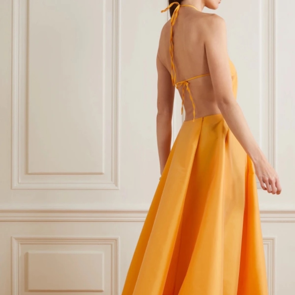BERNADETTE Satin Taffeta Open-Back Gown - size 38 (= US 6) - Picture 3 of 8
